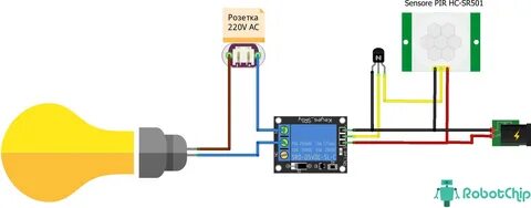 Схема датчика движения hc sr501