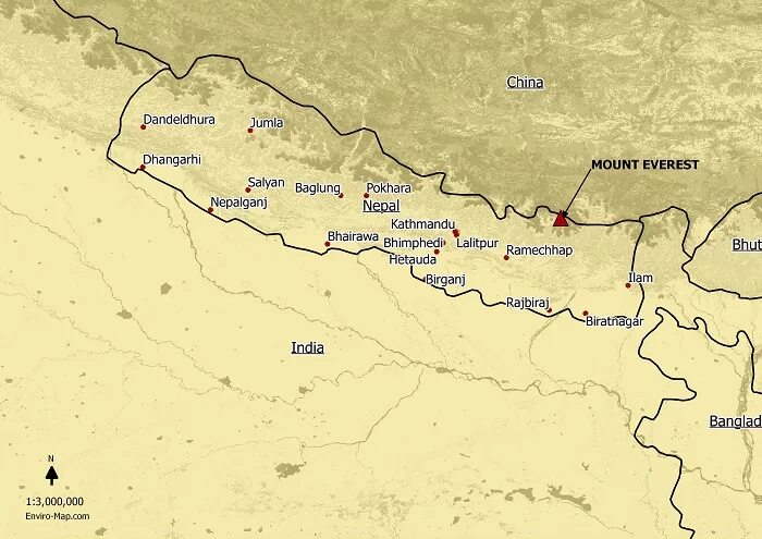 Гора Эверест на карте. Расположение горы Эверест на карте. Непал гора Эверест на карте. Где находится эверест на физической карте