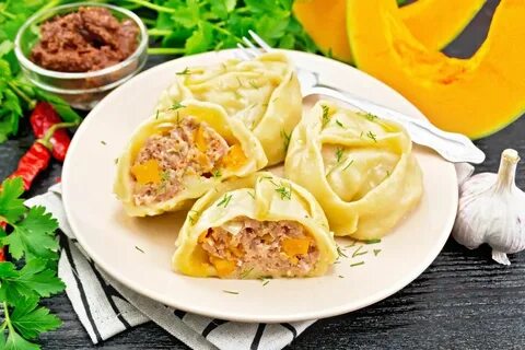 Как сделать манты с тыквой