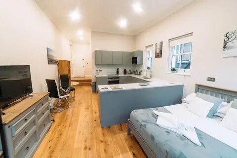 A one room apartment will suffice