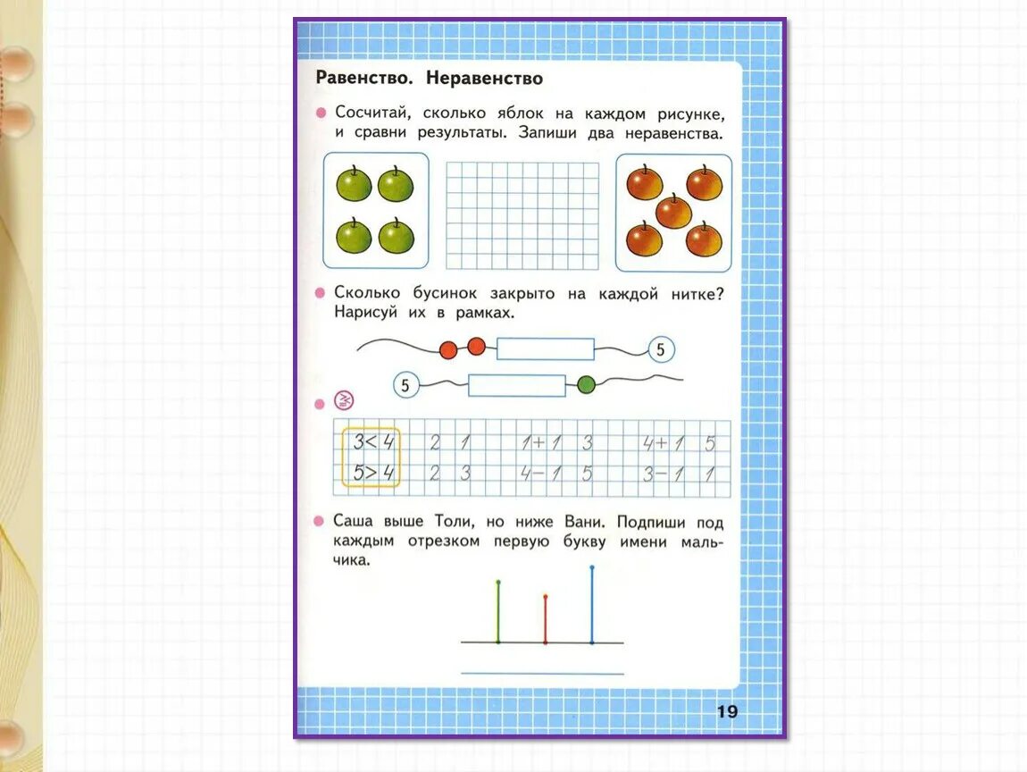 Презентация по математике 1 класс равенство неравенство школа России. Математика 1 класс равенства и неравенства. Неравенства первый класс. Равенство неравенство задания. Составить равенство 1 класс математика
