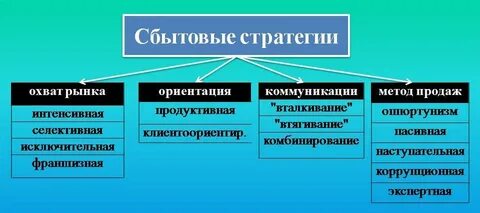 Производственно сбытовая стратегия