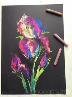 Нарисовать мелками на бумаге