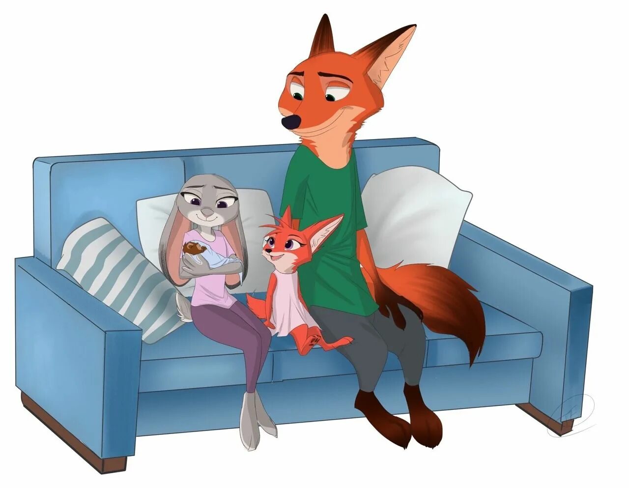 Judy and nick by gasprheart full. Джуди Хопс и ник Уайльд дети. Джуди и ник семья.