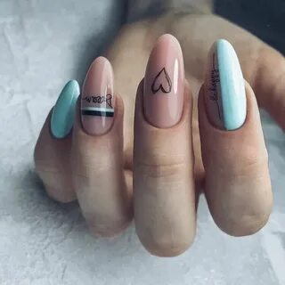 Ногти дизайн молодежный для девушек миндаль