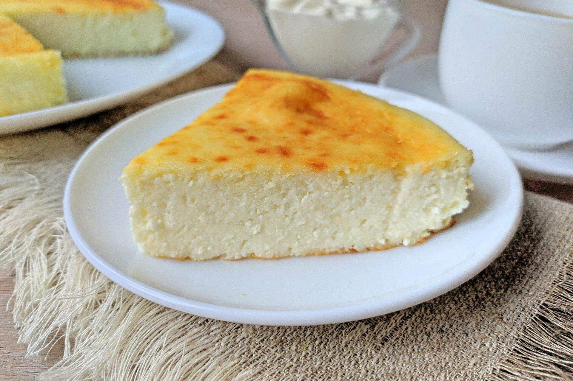 Запеканка из творога с манкой и молоком