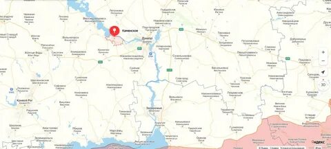 Каменское на карте