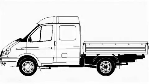 Раскраски машины газель
