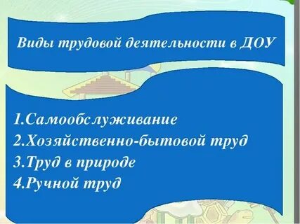 Презентация труд в доу