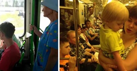 Уступите место ребенку в автобусе