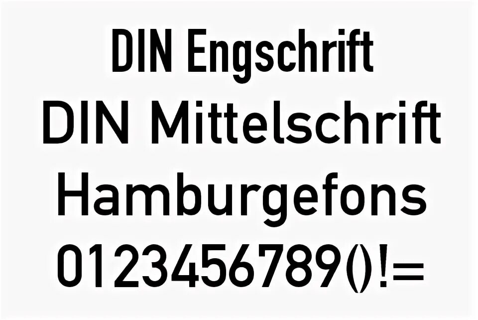 Din condensed