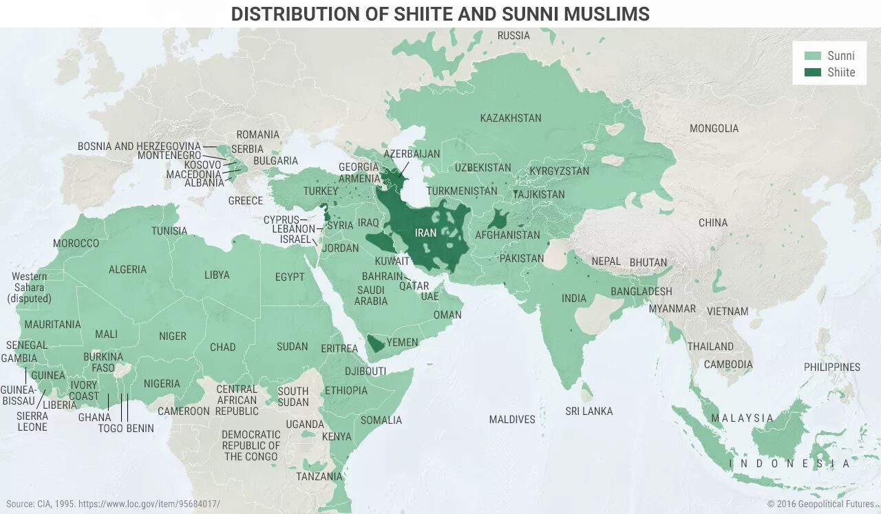 Распространение шиитов и суннитов на карте. Карта мусульмане сунниты шииты. Карта расселения шиитов и суннитов.