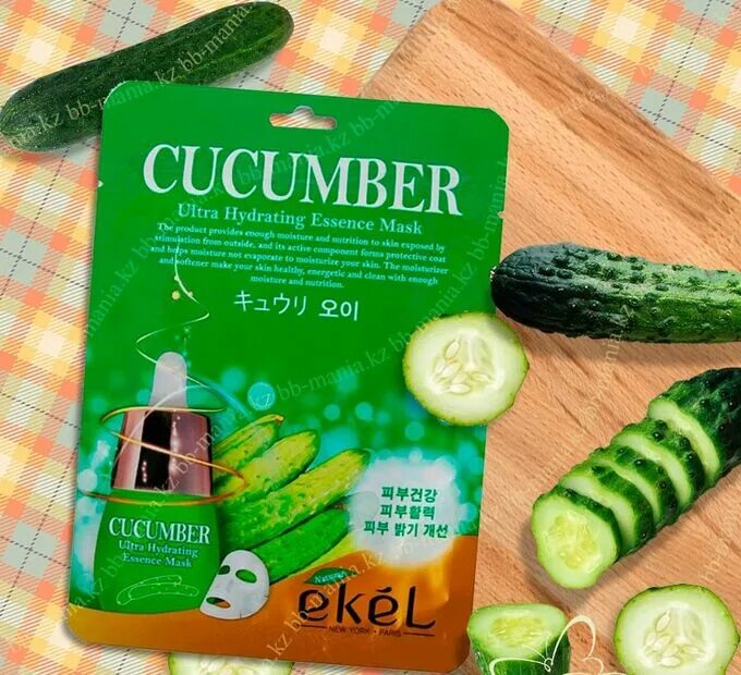 Тканевая маска огурец. [Ekel] маска тканевая с экстрактом огурца, cucumber Ultra Hydrating Essence Mask 25 мл. Маска тканевая для лица Ekel с экстрактом огурца 25мл. Маска для лица Корея Ekel cucumber. 538778 "Ekel" Mask Pack cucumber маска с экстрактом огурца 25мл 1/600.