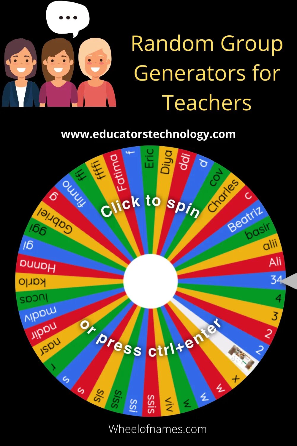 Random group generator. Random group generator