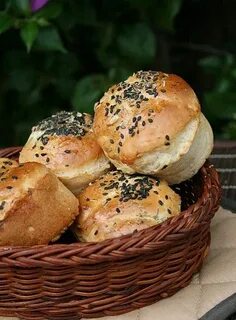 Булочки с сыром и грибами