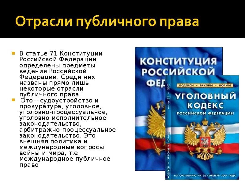 Конституция рф и уголовное законодательство