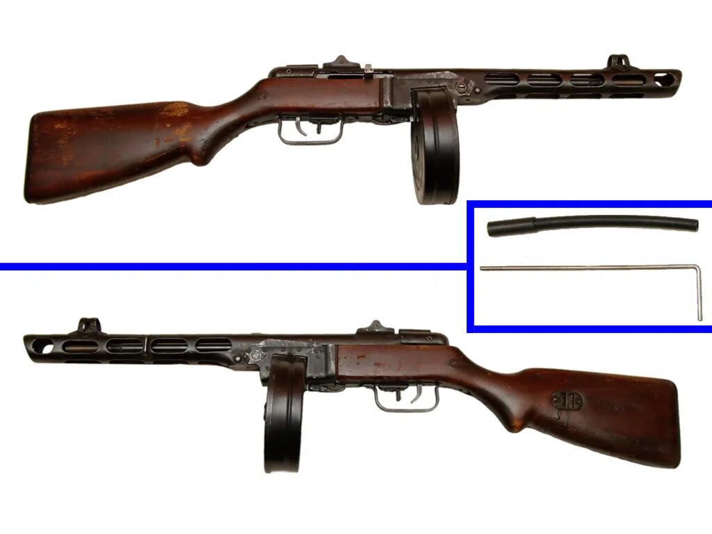 Автомат ППШ 41. ППШ-41-Брамит. ППШ 41 со штыком.