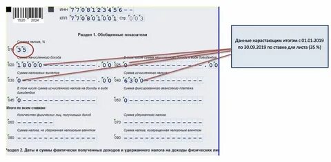 Ндфл за 9 месяцев 2024