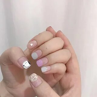 Корейские ногти короткие