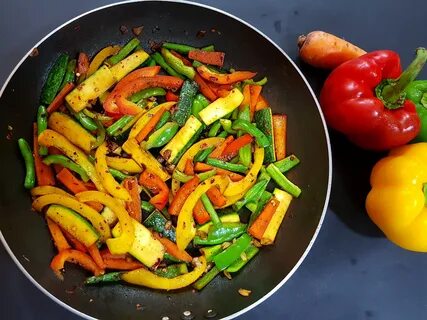 Stir vegetables