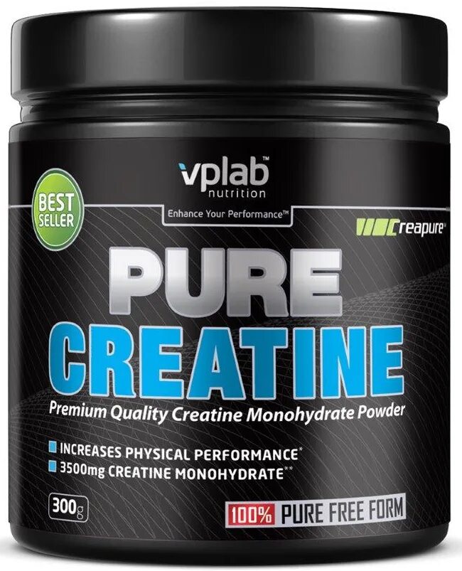 Спортивное питание креатин моногидрат. VPLAB / Pure Creatine / 300 g. Креатин VPLAB порошок, 300гр. VP Laboratory Pure Creatine 300 г. Pure Creatine 300 гр (VPLAB Nutrition).