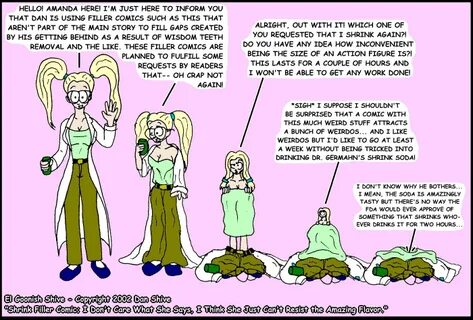 Shrinking comics