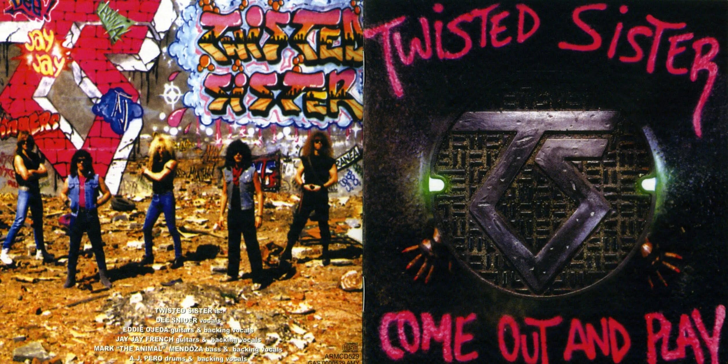 Твистед систер альбомы. Twisted sister 1985. Группа twisted sister обложки. Твистер систерс. Twisted sister come out and.