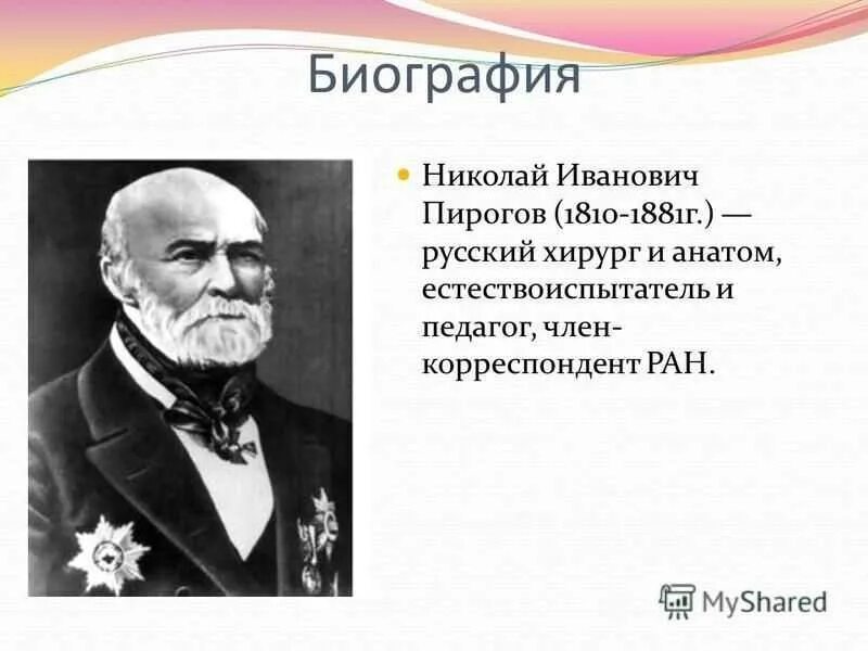 Сообщение о пирогове. Сообщение о пирогове