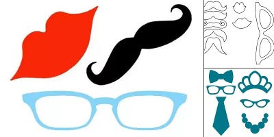 шаблоны для фотосессий на палочке