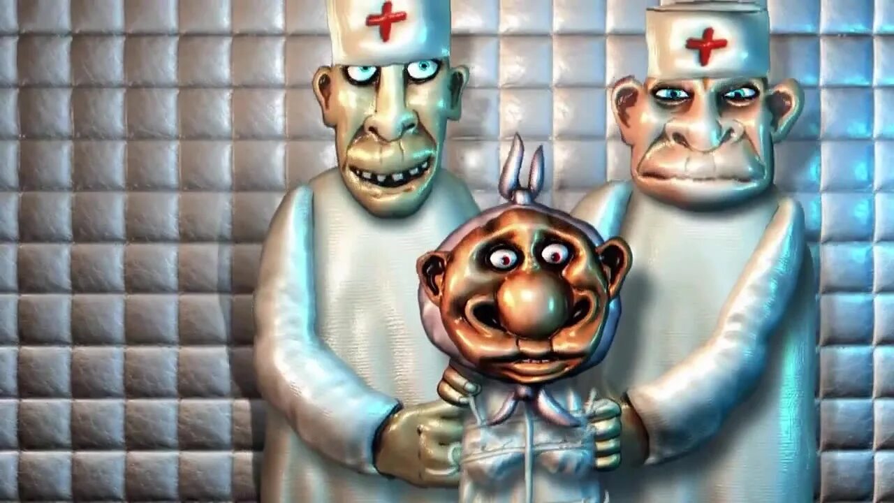 Сумасшедший идиот. Орущий человек. Веселый пациент. Женщина ботаник. Кавардак в голове.