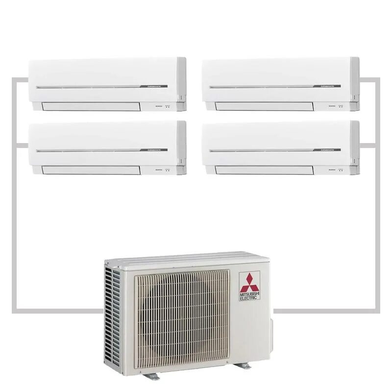 Мульти сплит система на 4. Mxz-4f83vf-er1. Mxz-6f122vf. Hitachi ram-90np5b. Короб для мульти сплит.