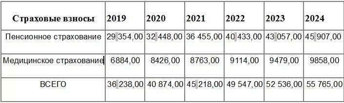 Отчисления за ип в 2024 году себя