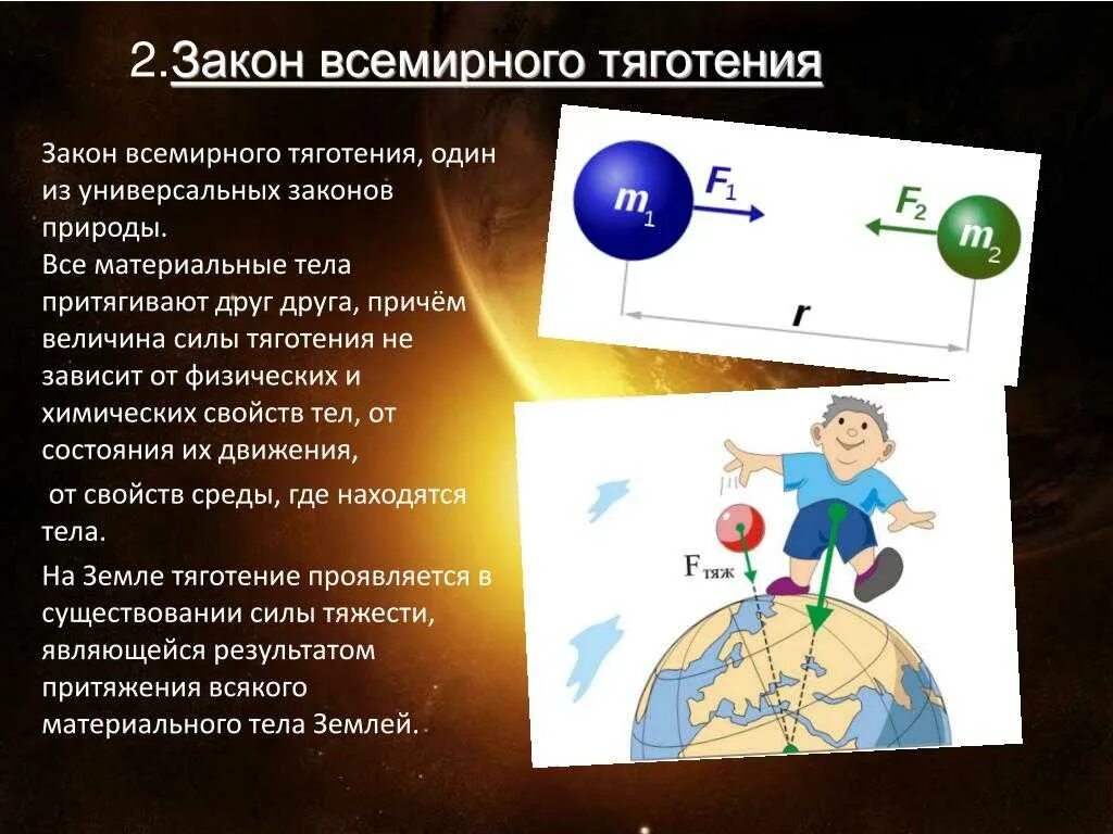 Притяжение в жизни. 3 Закон Ньютона и закон Всемирного тяготения. Закон Всемирного тяго ения. Законьвскмирного тяготения. Закон Всемрного тяготени.