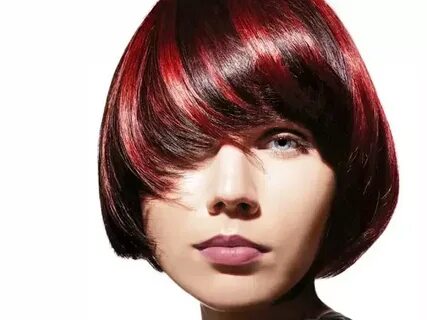 колорирование коротких черных волосах