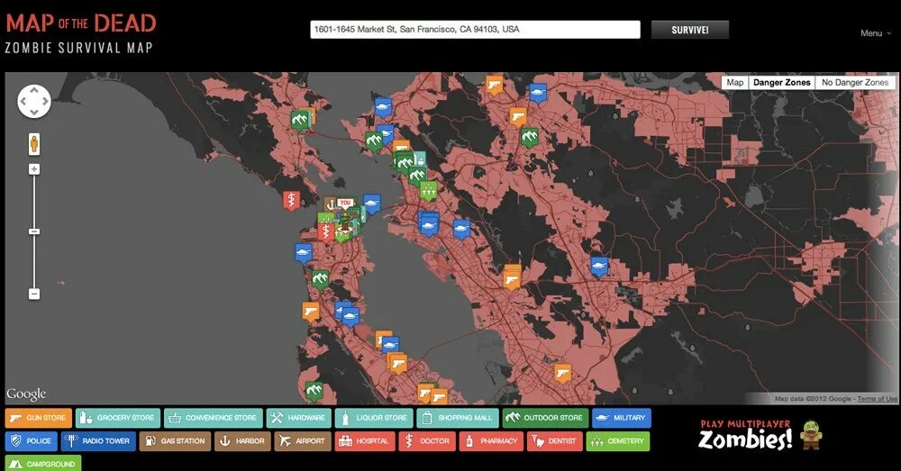 Zombie maps
