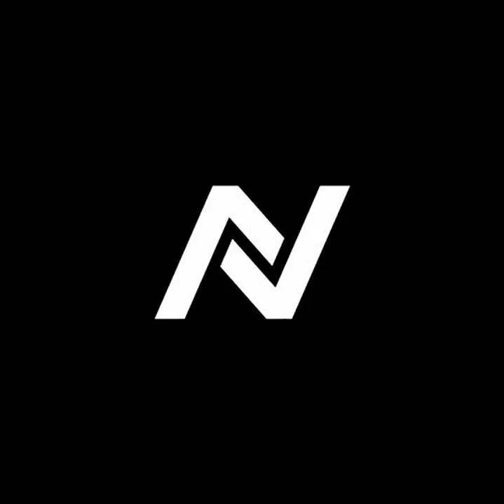 N. Логотип n. Аватарка с буквой n. Буква n лого. Буква n на черном фоне.