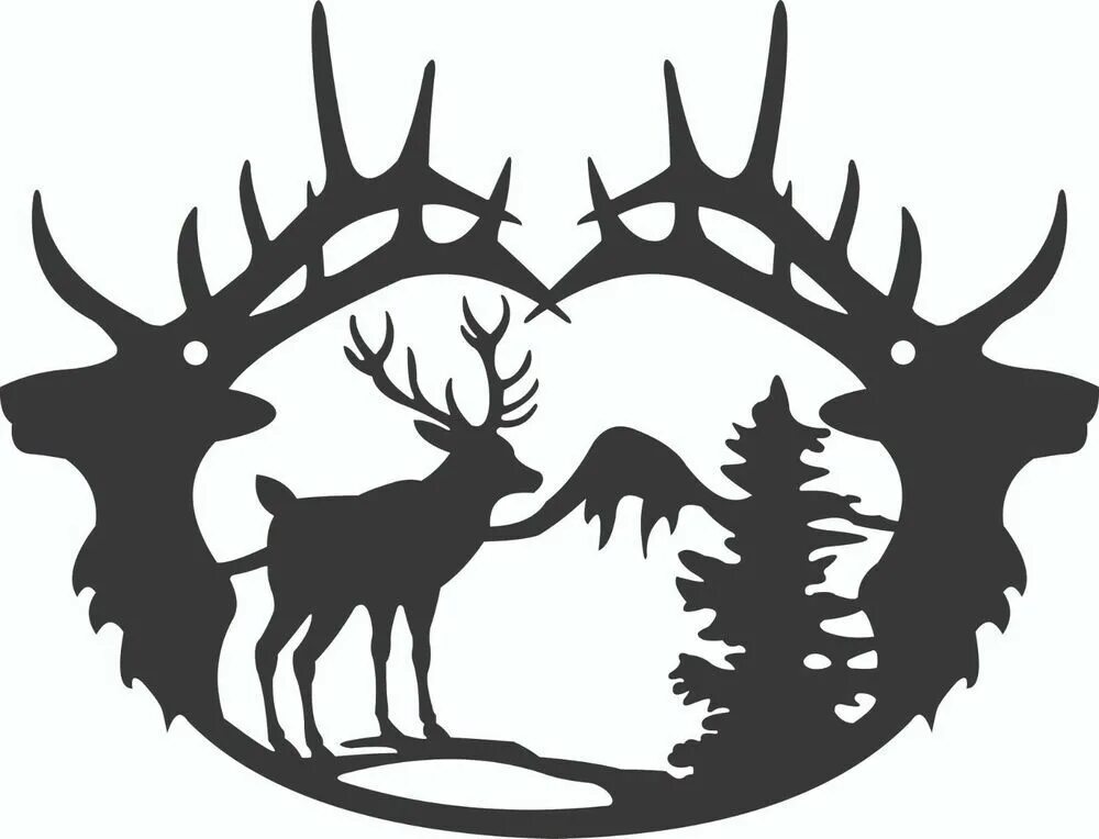 Dxf изображения. Олень для лазерной резки. силуэты для лазерной резки. олень dxf. векторные трафареты для лазерной резки.