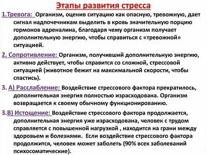 Факторы беспокойства
