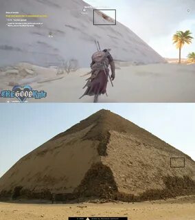 Ломаная пирамида в игре Assassin's Creed Origins и в реальности - ЯПлакалъ