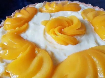 Персики с кремом рецепт