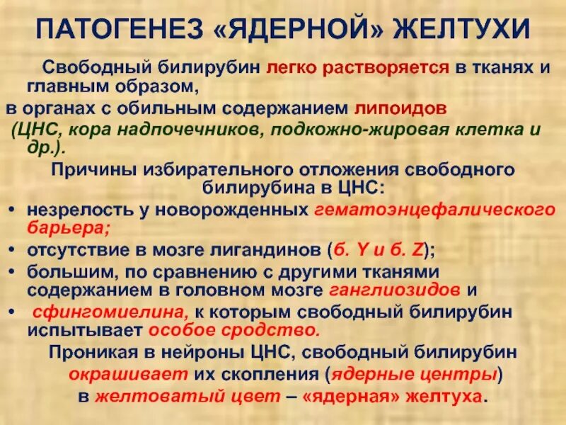 Билирубин при желтухе у новорожденных. Ядерная желтуха уровень билирубина. Ядерная желтуха патогенез. Уровень билирубина при ядерной желтухе. Патогенез ядерной желтухи новорожденных.