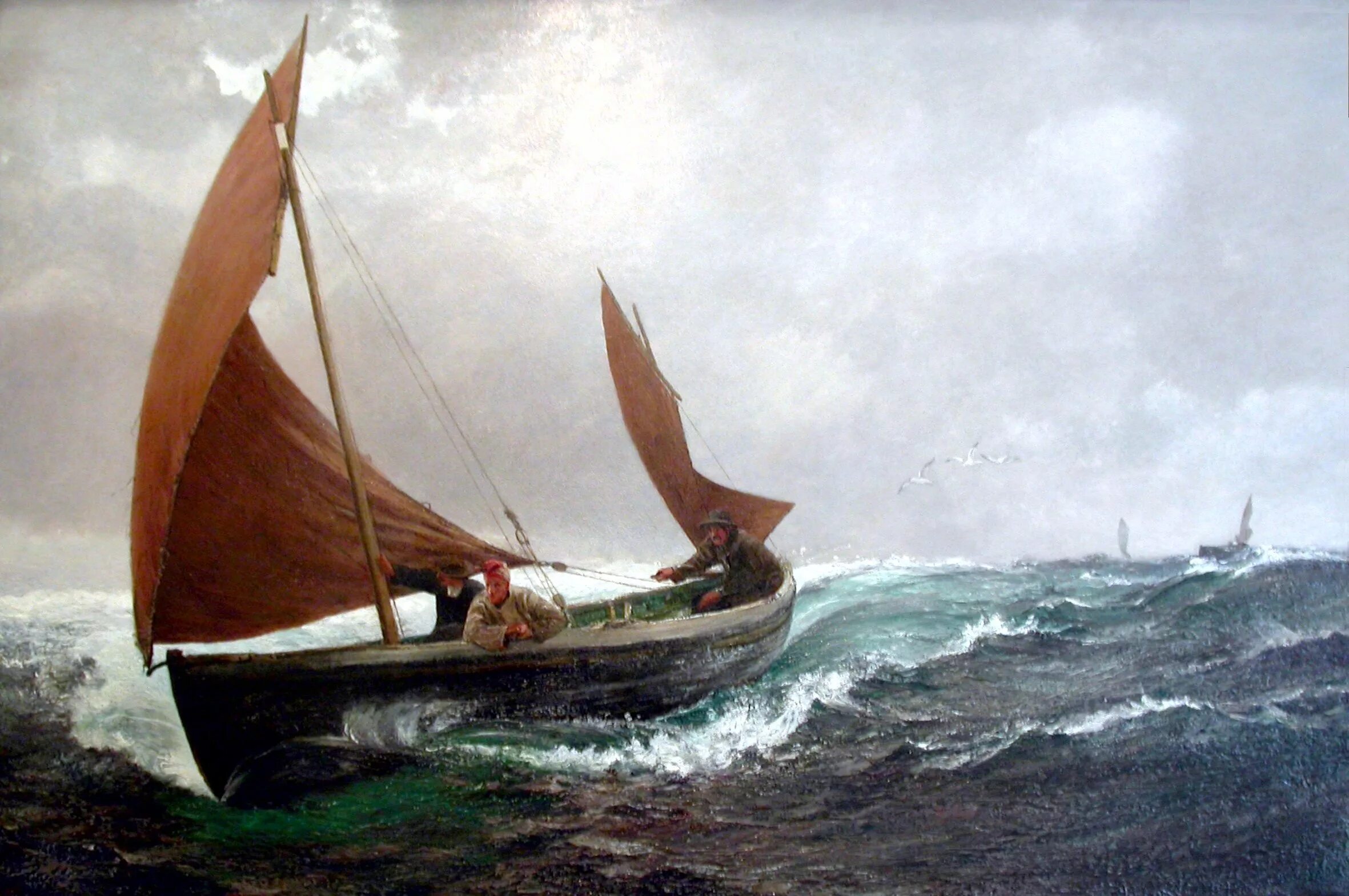 Песня где лодка. Charles Napier Hemy (1841-1917). Charles Napier Hemy картины. Маринисты голландцы.