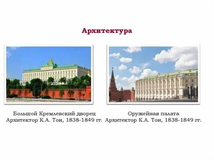 Культурное пространство империи в 1 половине