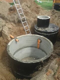 Выгребная яма из бетонных