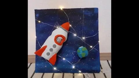 Ракета из соленого теста для детей
