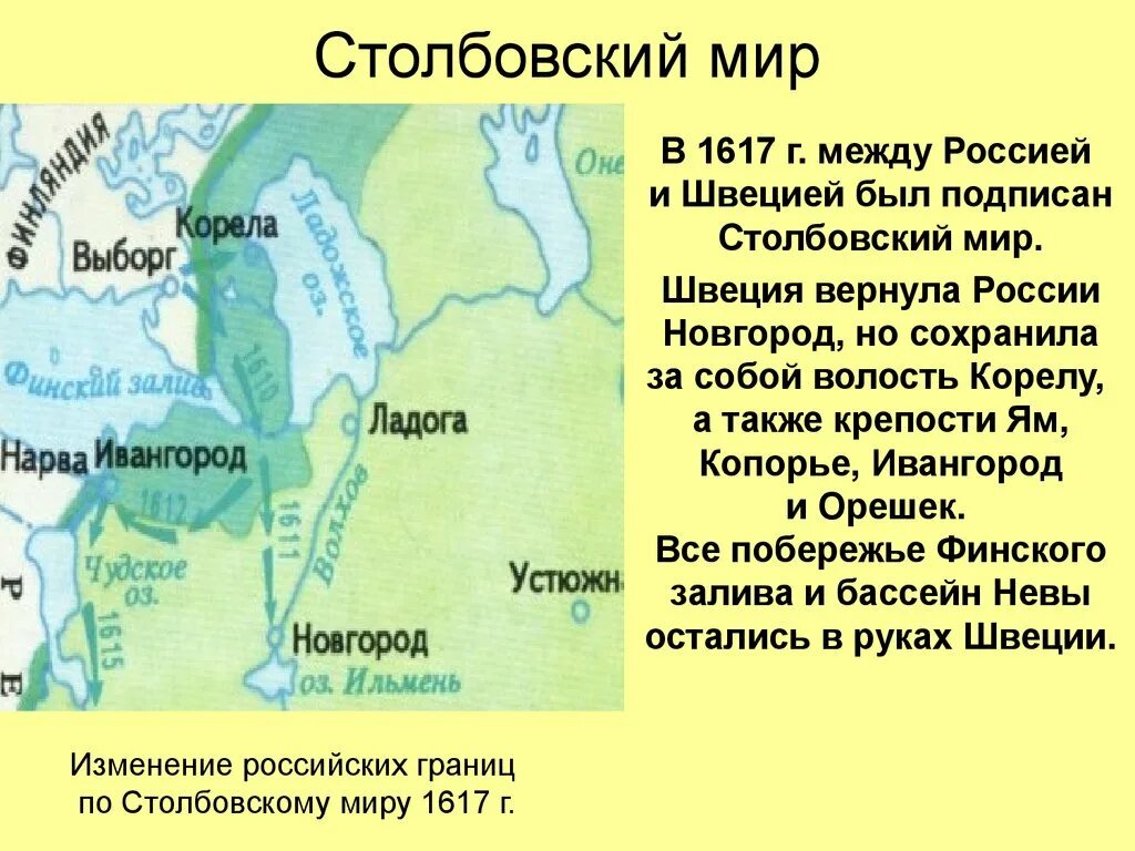 Борьба со швецией 7 класс история. 1617 Столбовский мир со Швецией. Столбовский мир со Швецией 1617 карта. Столбовский Мирный договор 1617.