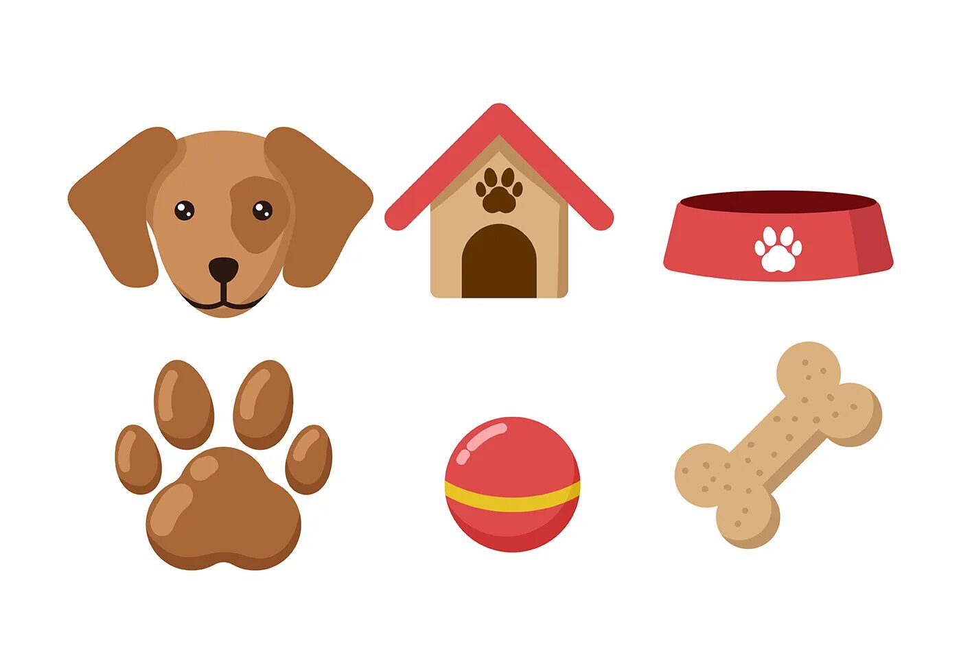 Игрушки для собак вектор. Иконки собачьи. Иконки для груминга. Атрибуты собаки. Маска собаки.