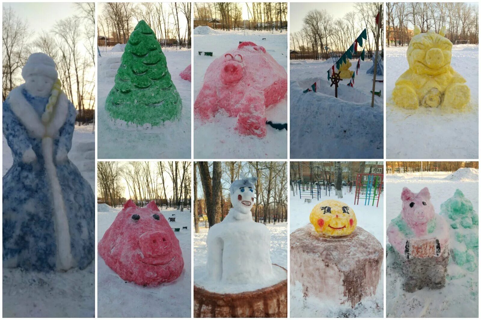 Как слепить снежную фигуру