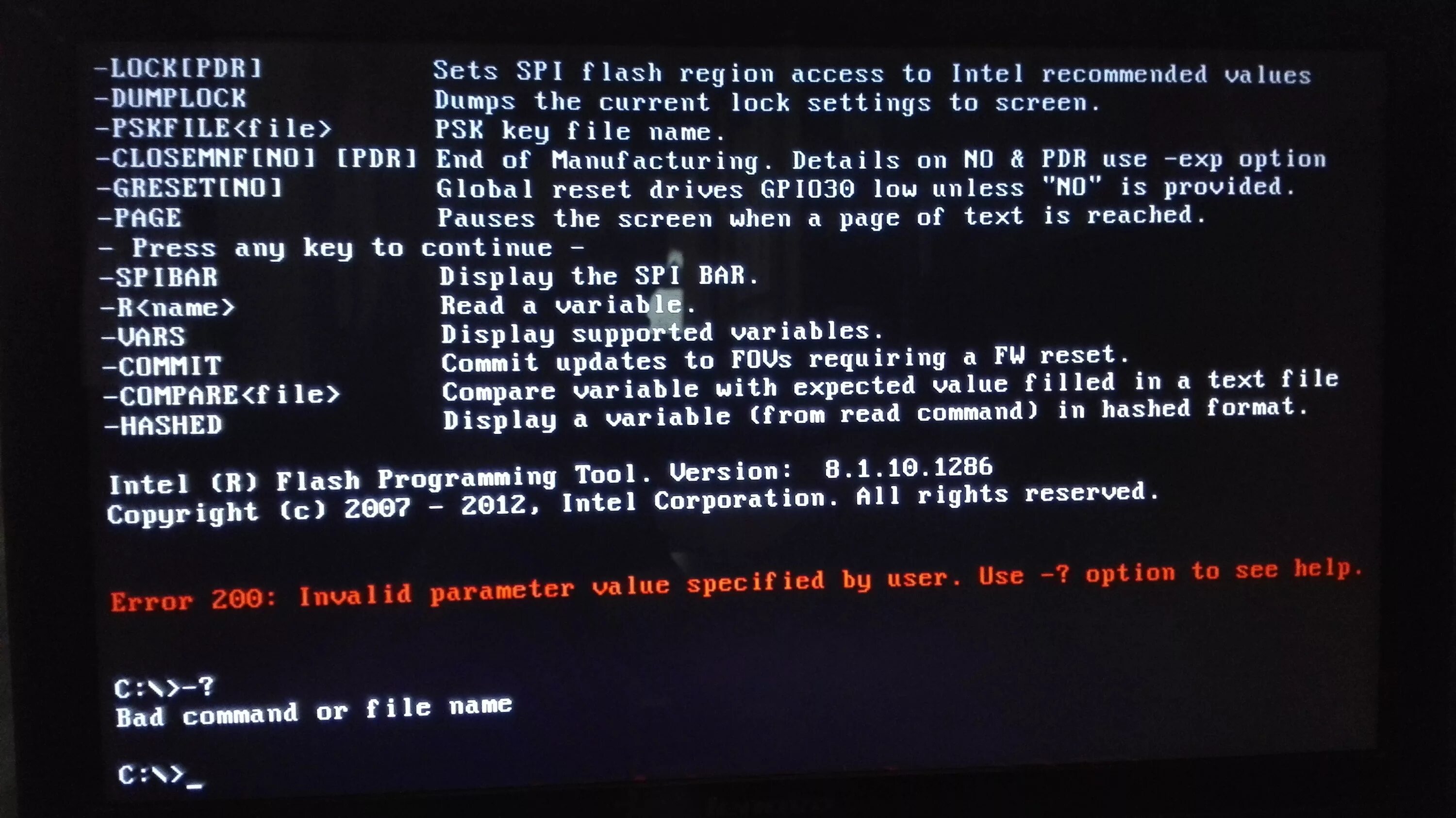 Flash Programming Tool. Ошибка Error 200 в Tech Tool. Update commit