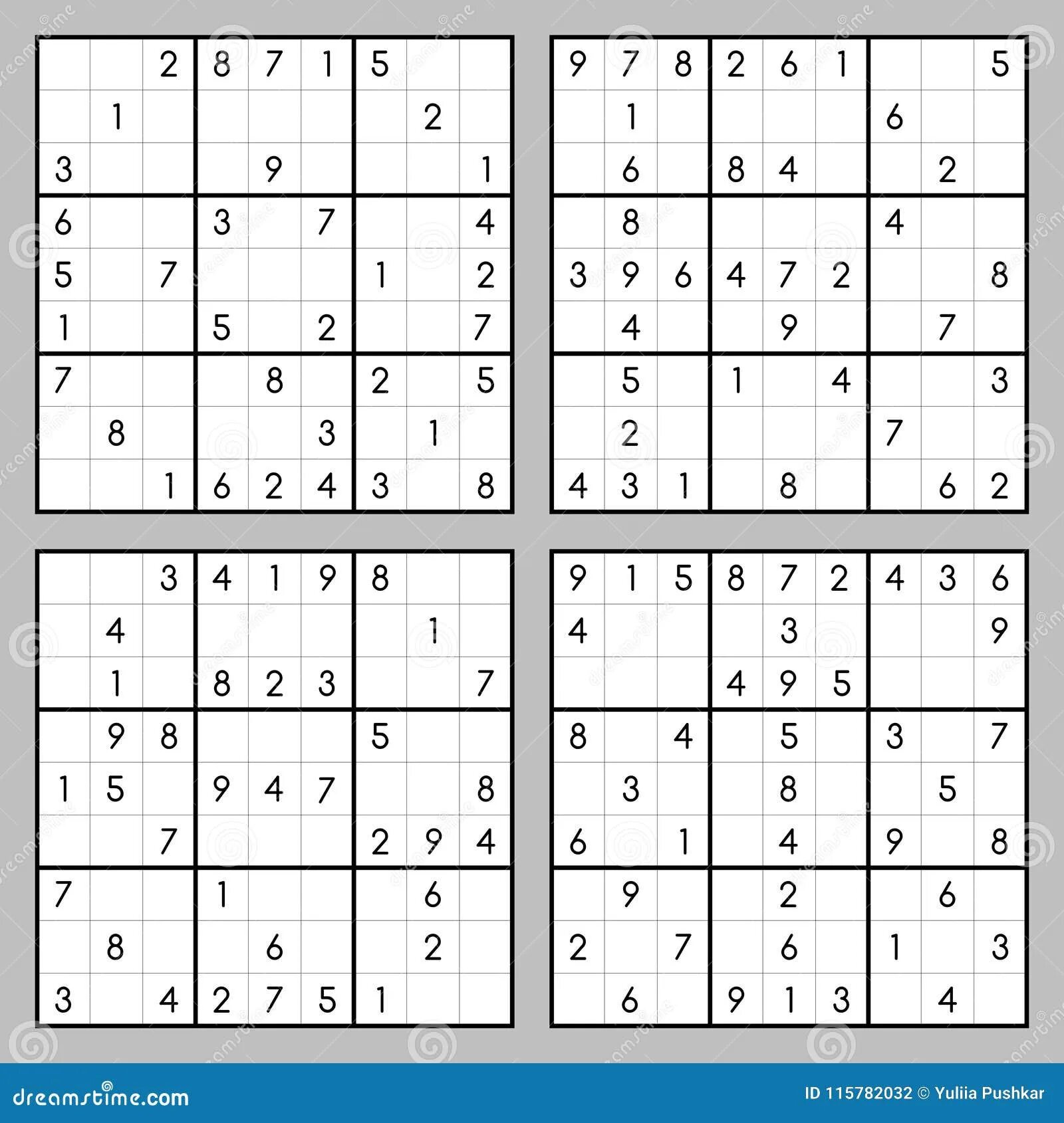 Судоку распечатать бесплатно 6 на а4 Sudoku Force-3 : Grilles 49 à 54 Sudoku, Jeux
